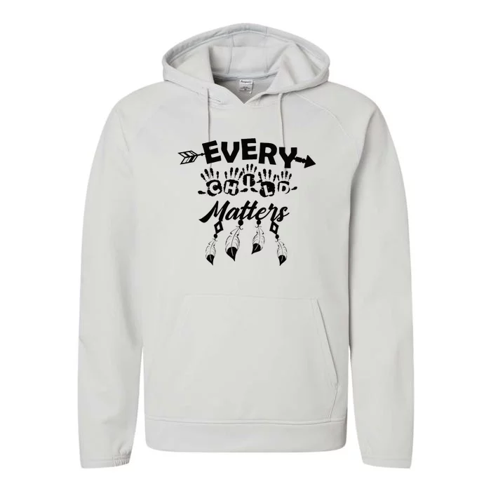 Every Orange Day Child Kindness All The Children Matters Performance Fleece Hoodie