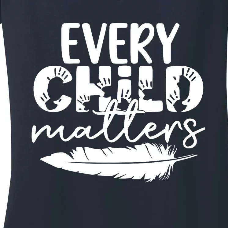 Every Orange Day Child Kindness Matter 2024 Anti Bully Women's V-Neck T-Shirt