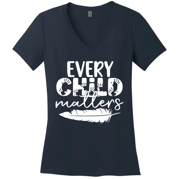 Every Orange Day Child Kindness Matter 2024 Anti Bully Women's V-Neck T-Shirt