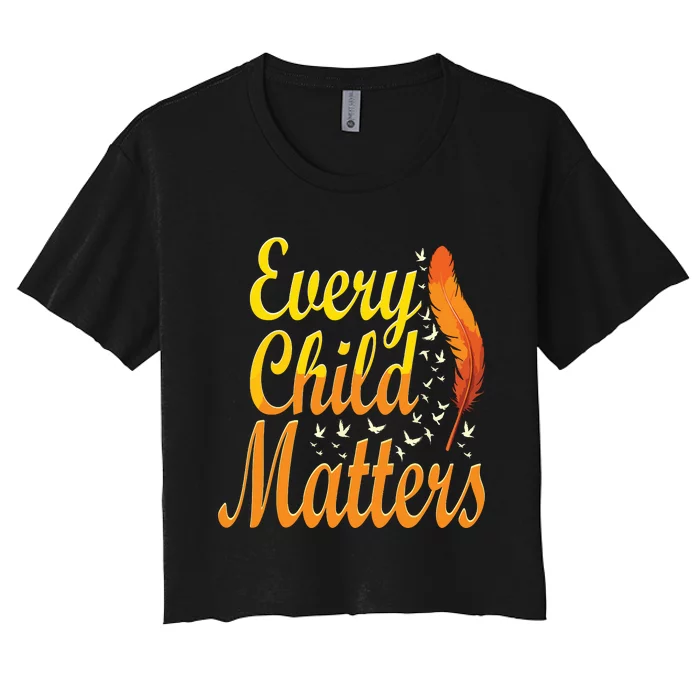 Every Orange Day Child Kindness Matter 2024 Anti Bully Women's Crop Top Tee