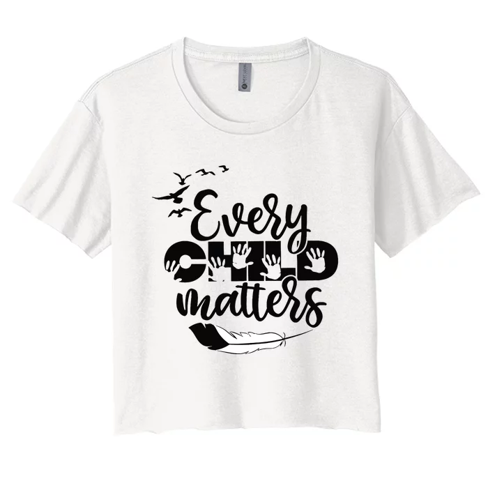 Every Orange Day Child Kindness Matter 2024 Anti Bully Women's Crop Top Tee