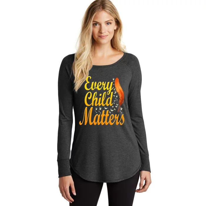 Every Orange Day Child Kindness Matter 2024 Anti Bully Women's Perfect Tri Tunic Long Sleeve Shirt