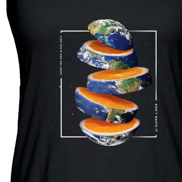 Earth Orange Ladies Essential Flowy Tank