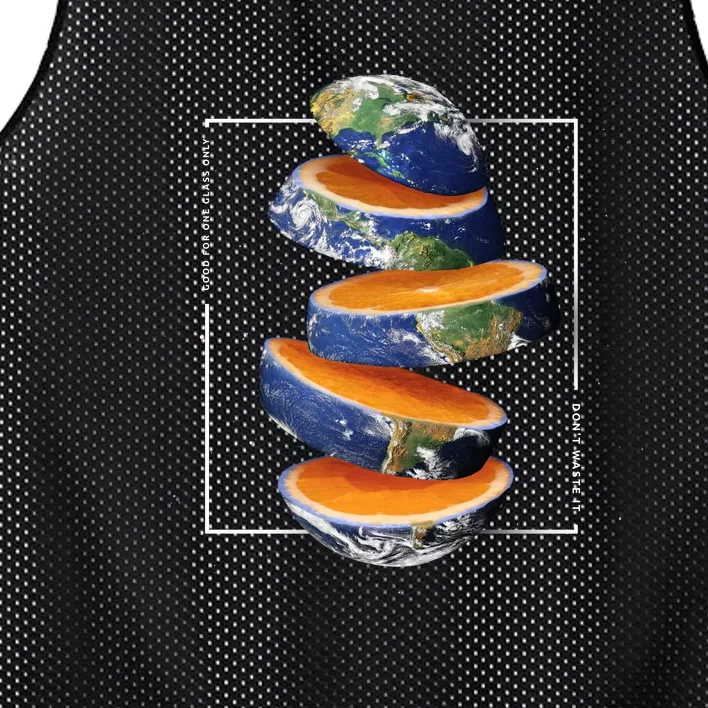 Earth Orange Mesh Reversible Basketball Jersey Tank