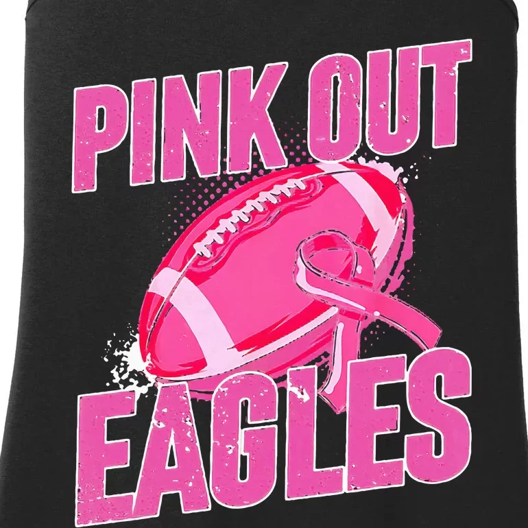 Eagles Out Football Tackle Breast Cancer Ladies Essential Tank