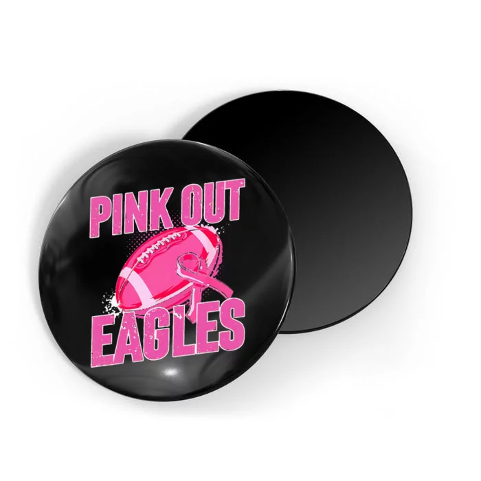 Eagles Out Football Tackle Breast Cancer Magnet