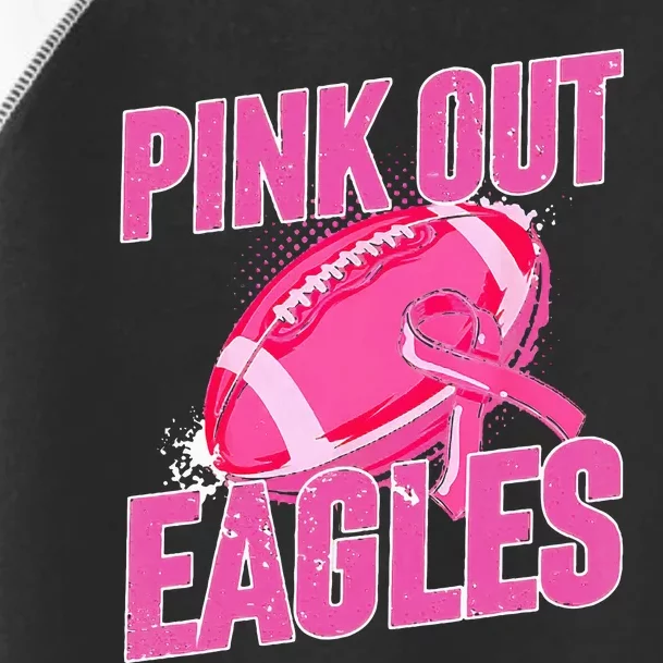 Eagles Out Football Tackle Breast Cancer Toddler Fine Jersey T-Shirt