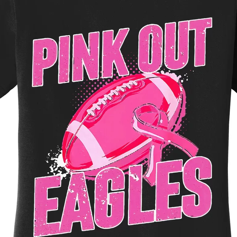 Eagles Out Football Tackle Breast Cancer Women's T-Shirt