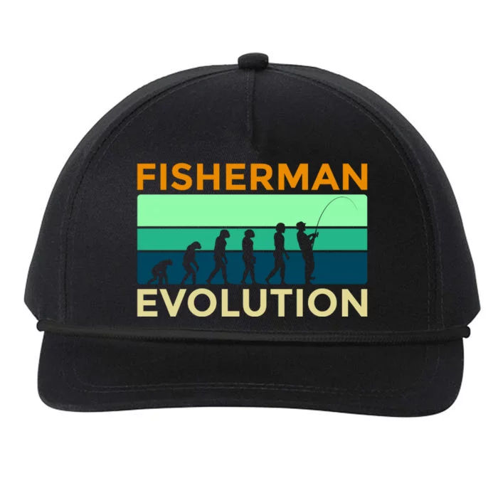 Evolution Of Fishing Snapback Five-Panel Rope Hat