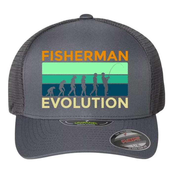 Evolution Of Fishing Flexfit Unipanel Trucker Cap