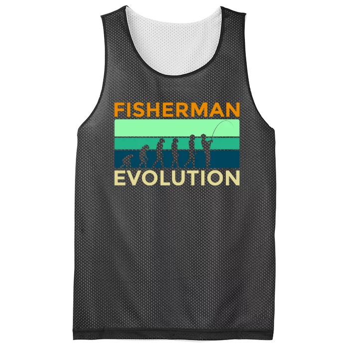 Evolution Of Fishing Mesh Reversible Basketball Jersey Tank