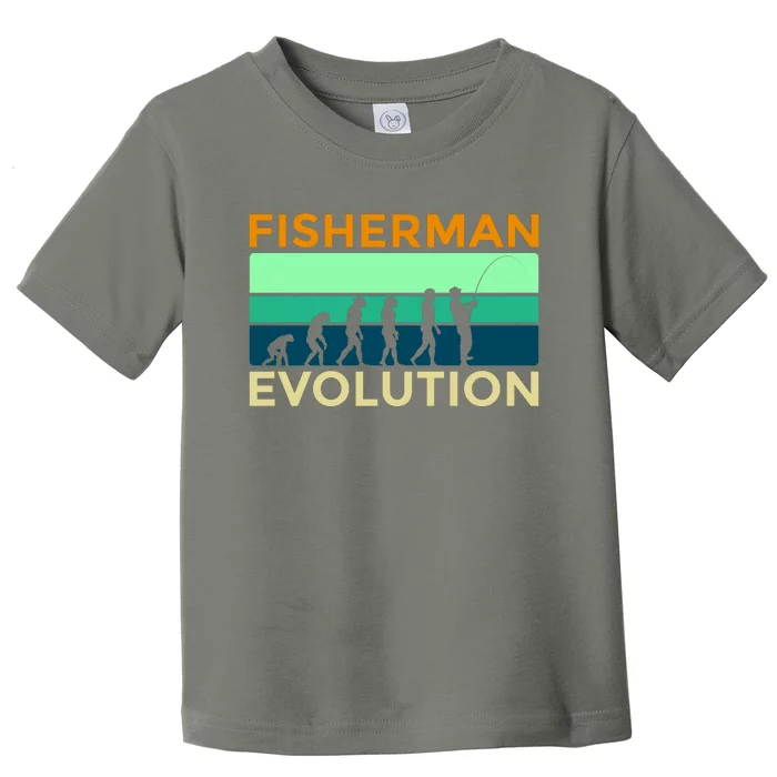 Evolution Of Fishing Toddler T-Shirt