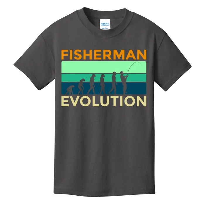 Evolution Of Fishing Kids T-Shirt