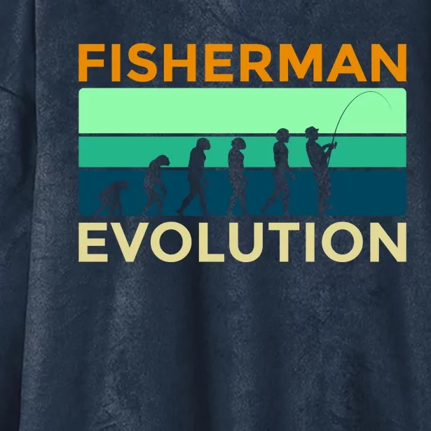 Evolution Of Fishing Hooded Wearable Blanket