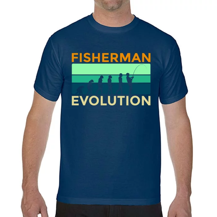 Evolution Of Fishing Comfort Colors T-Shirt