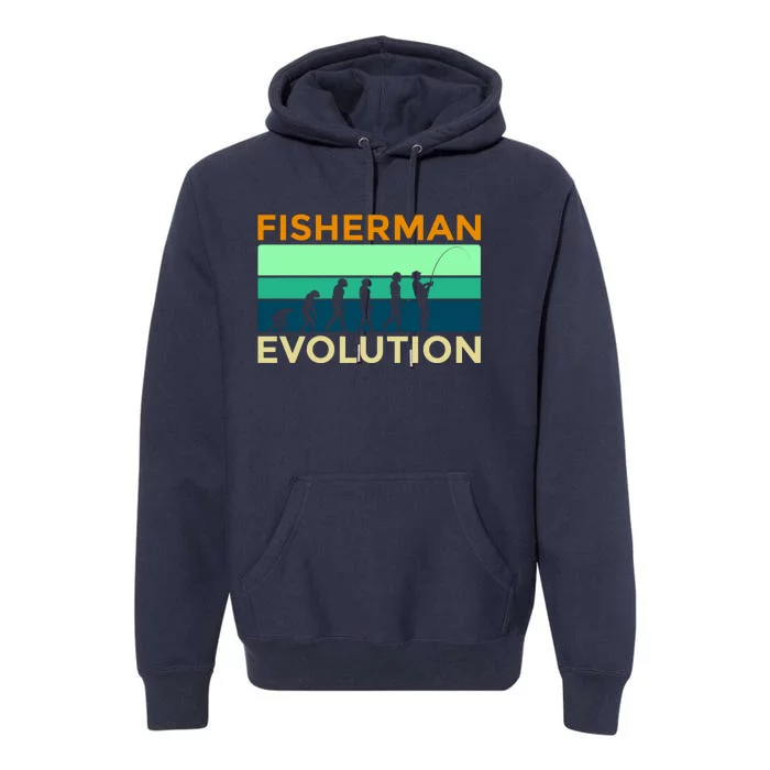 Evolution Of Fishing Premium Hoodie