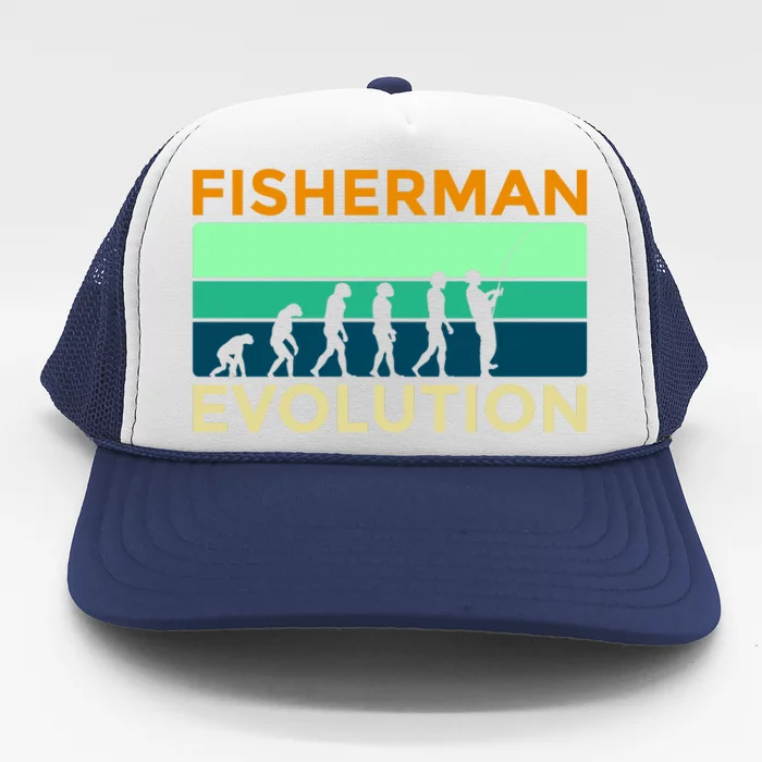 Evolution Of Fishing Trucker Hat