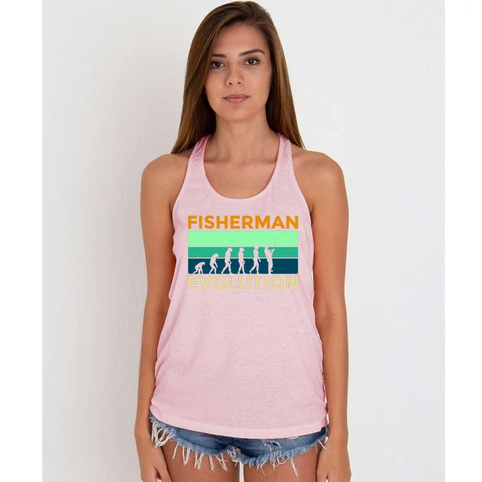 Evolution Of Fishing Women's Knotted Racerback Tank