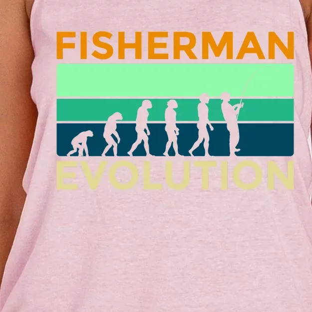 Evolution Of Fishing Women's Knotted Racerback Tank