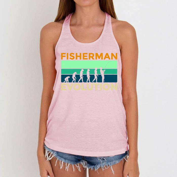 Evolution Of Fishing Women's Knotted Racerback Tank