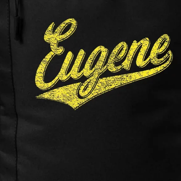 Eugene Oregon Flag Sports Baseball Script Jersey Swoosh Daily Commute Backpack