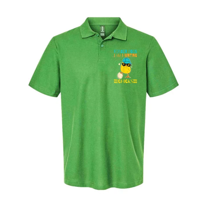 Easter Outfit Forget Eggs I'm Hunting Chicks Softstyle Adult Sport Polo