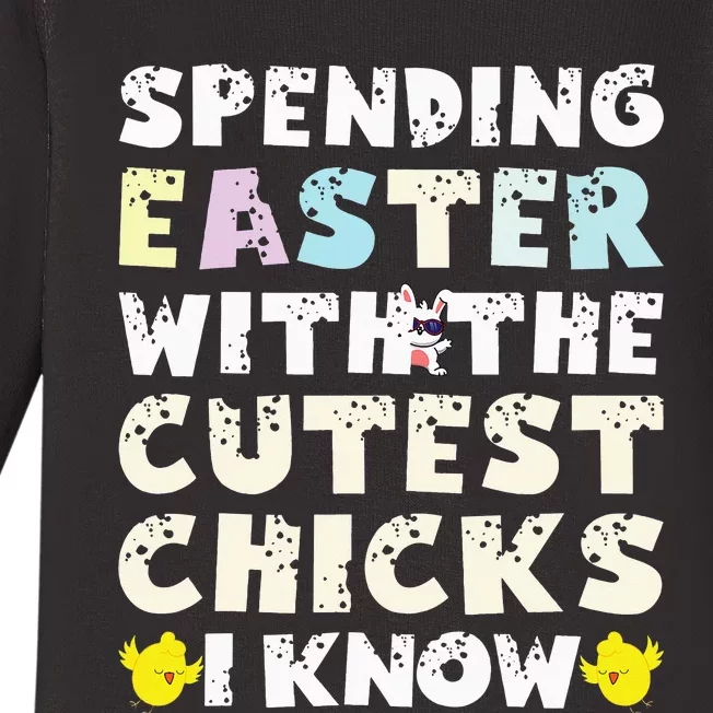 Easter Outfit For  Funny Cutest Chicks Baby Long Sleeve Bodysuit