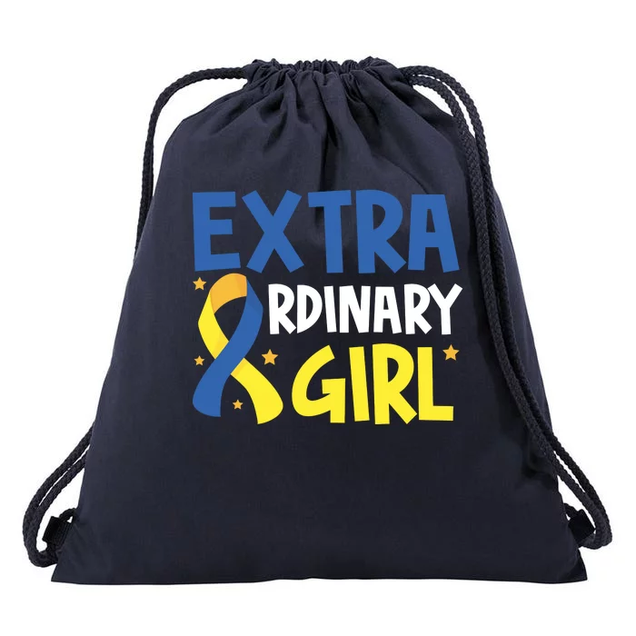 Extra Ordinary Girl Down Syndrome Awareness Drawstring Bag