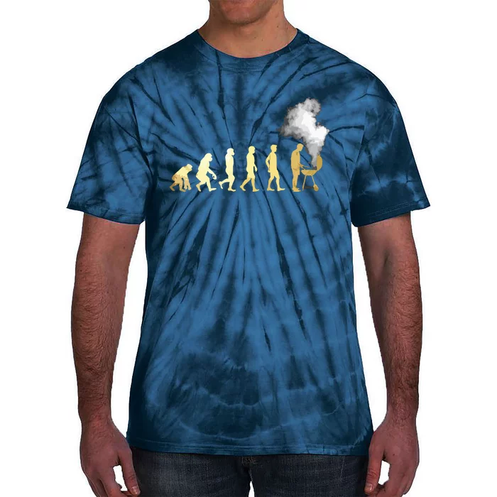 Evolution Of Grill Master Grilling Gifts I Do BBQ Tie-Dye T-Shirt