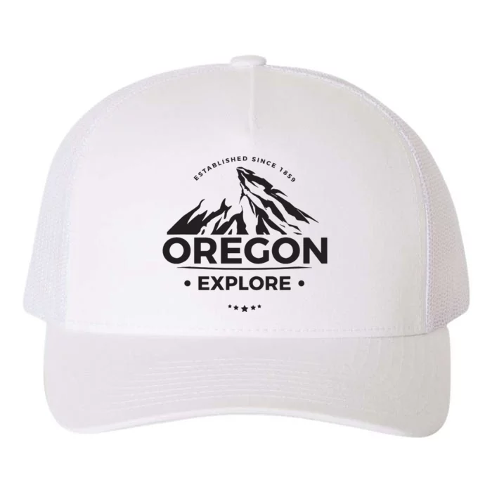 Explore Oregon Graphic Mountain Yupoong Adult 5-Panel Trucker Hat