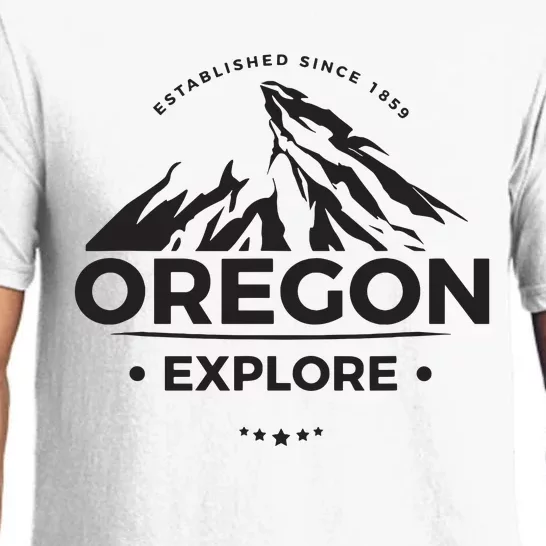 Explore Oregon Graphic Mountain Pajama Set