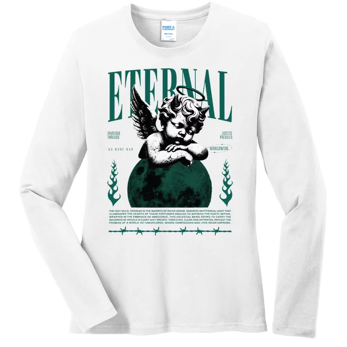 Eternal Oxidized Green 4s Matching Ladies Long Sleeve Shirt