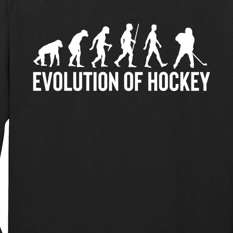 Evolution Of Hockey Humorous Sports Design Long Sleeve Shirt