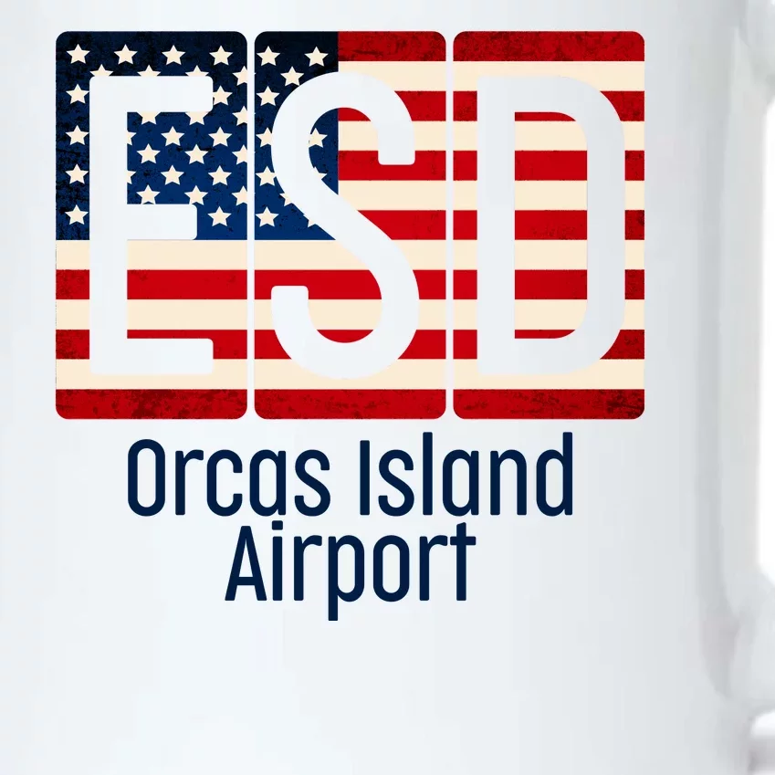 ESD Orcas Island Airport Black Color Changing Mug