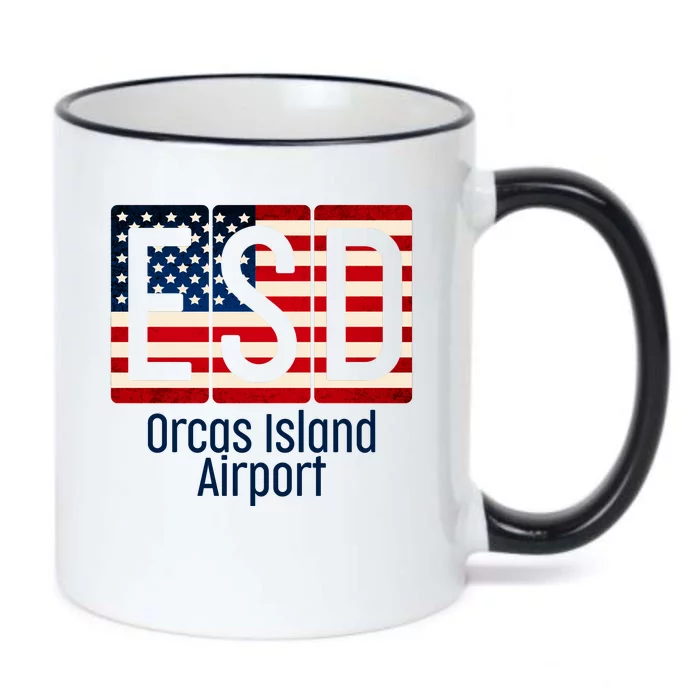 ESD Orcas Island Airport Black Color Changing Mug