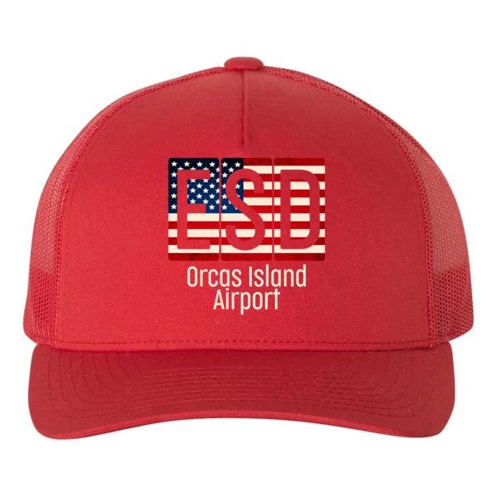 ESD Orcas Island Airport Yupoong Adult 5-Panel Trucker Hat