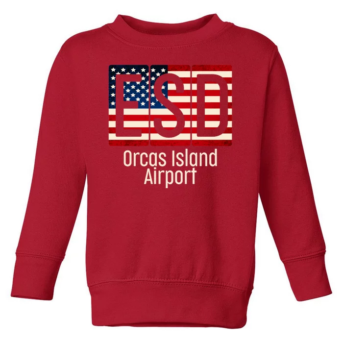 ESD Orcas Island Airport Toddler Sweatshirt