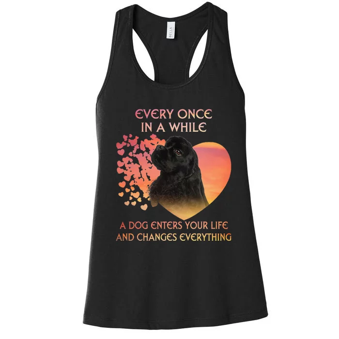 Every Once In A While American Cocker Spaniel dog Women's Racerback Tank