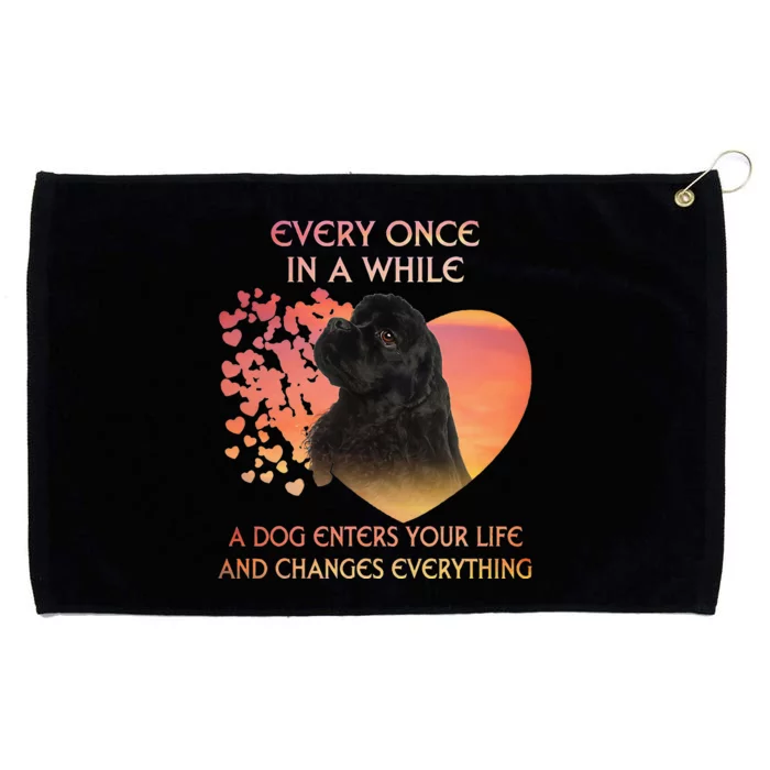 Every Once In A While American Cocker Spaniel dog Grommeted Golf Towel