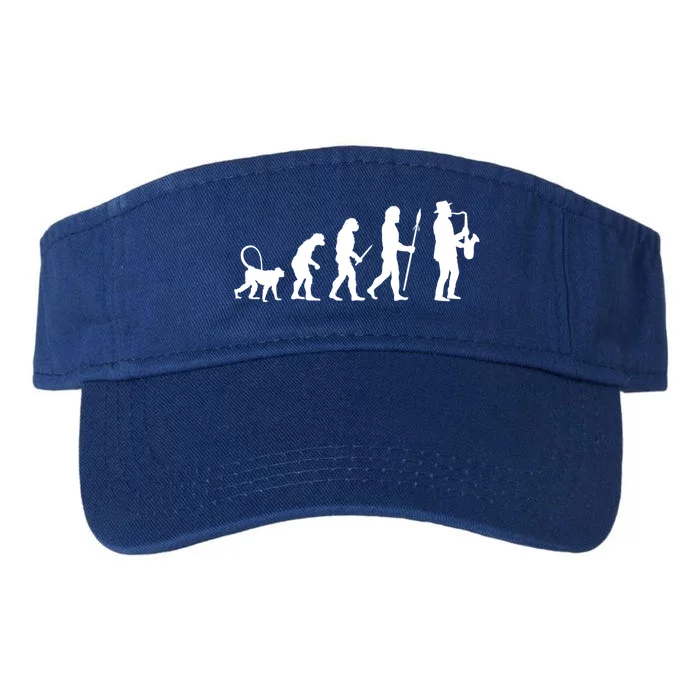 Evolution Of Jazz Music For A Saxophone Player Saxophonist Gift Valucap Bio-Washed Visor