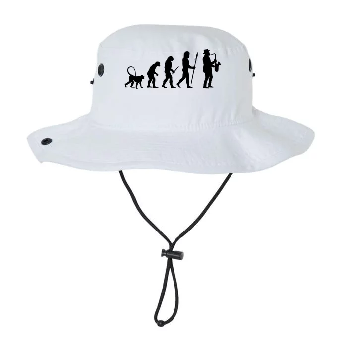 Evolution Of Jazz Music For A Saxophone Player Saxophonist Gift Legacy Cool Fit Booney Bucket Hat