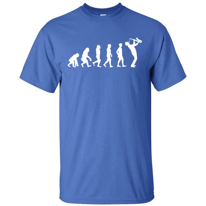 Evolution Of Kind To Saxophone Player Meaningful Gift Tall T-Shirt