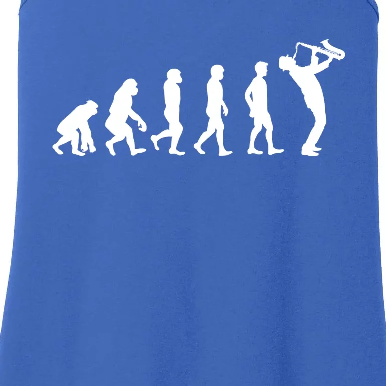 Evolution Of Kind To Saxophone Player Meaningful Gift Ladies Essential Tank