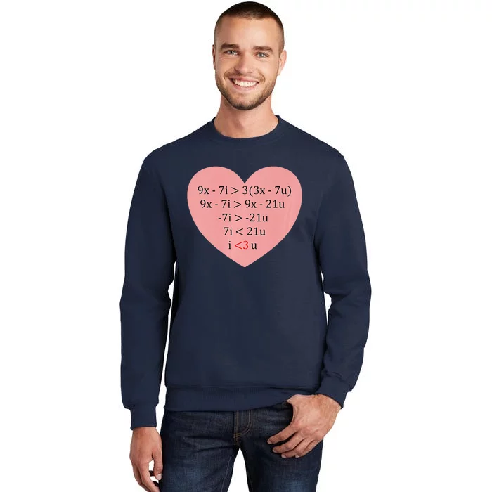 Equation Of Love Funny Math Valentine's Day Sweatshirt