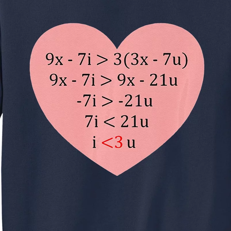 Equation Of Love Funny Math Valentine's Day Sweatshirt