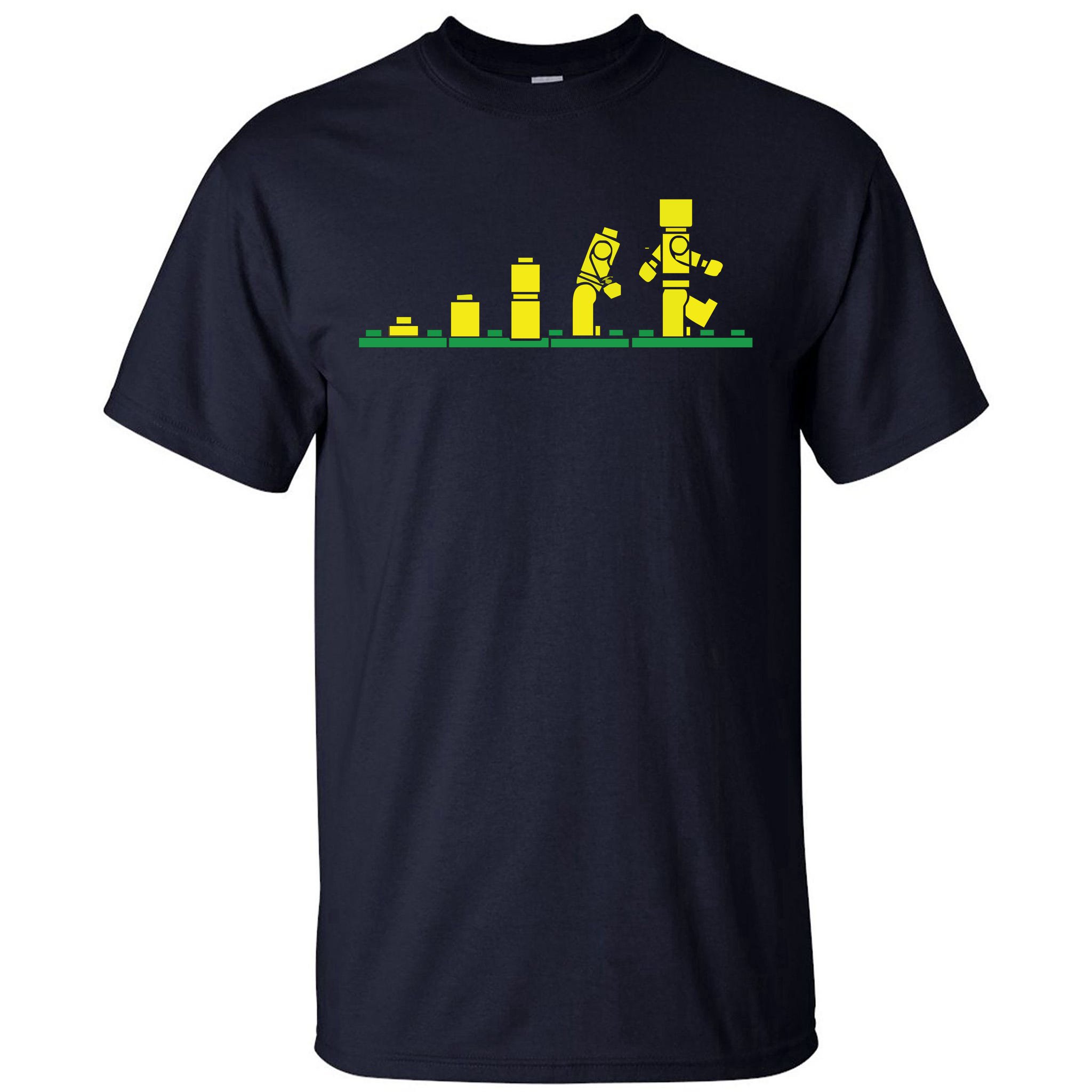 eksplicit Medic Kaptajn brie Evolution Of Lego Tall T-Shirt | TeeShirtPalace