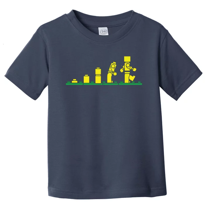 Mantle Grudge mål Evolution Of Lego Toddler T-Shirt | TeeShirtPalace