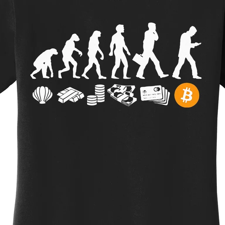 Evolution Of Money I NFT BTC Bitcoin Women's T-Shirt