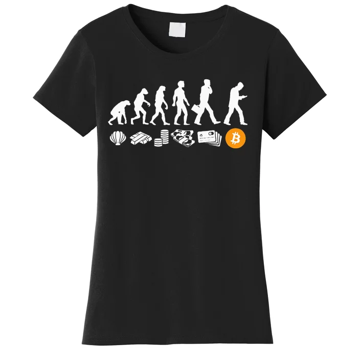 Evolution Of Money I NFT BTC Bitcoin Women's T-Shirt