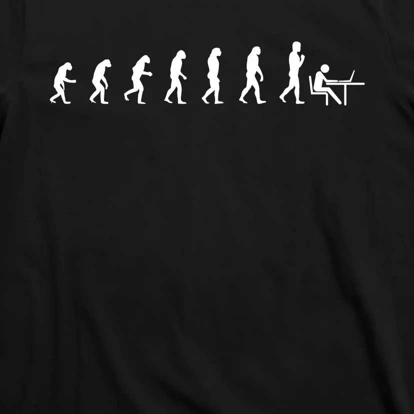 Evolution Of Man Computer Programmer Funny Geek Lover IT T-Shirt